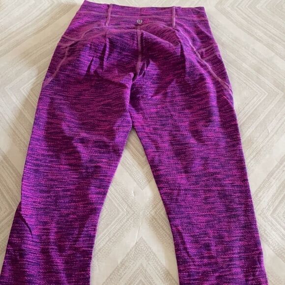 Lululemon Athletica Purple & Pink Cropped Leggings - Picture 7 of 8